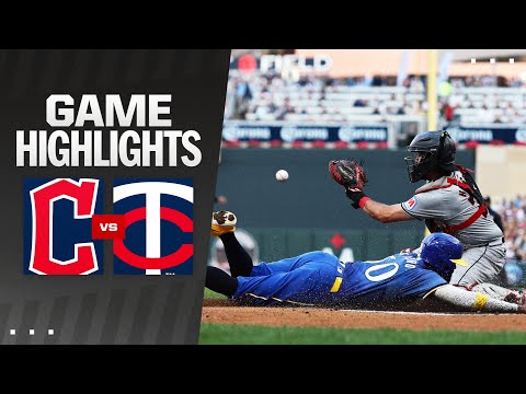 Guardians vs. Twins Game 2 Highlights (8/9/24) | MLB Highlights