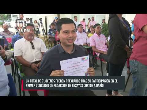 Finaliza con éxito en Managua primer concurso de redacción de ensayos a Darío - Nicaragua