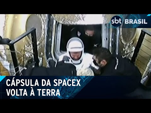 Cápsula Dragon, da SpaceX retornou hoje à Terra | SBT Brasil (12/03/24)