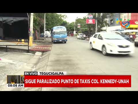 Sigue paralizado puntos de taxis Colonia Kennedy - UNAH