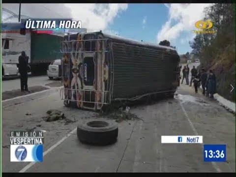 Bus protagoniza volcamiento y deja nueve heridos en la Interamericana