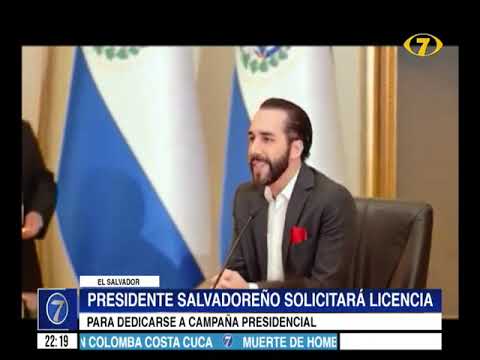 Presidente salvadoreño solicitará licencia para dedicarse a la campaña presidencial