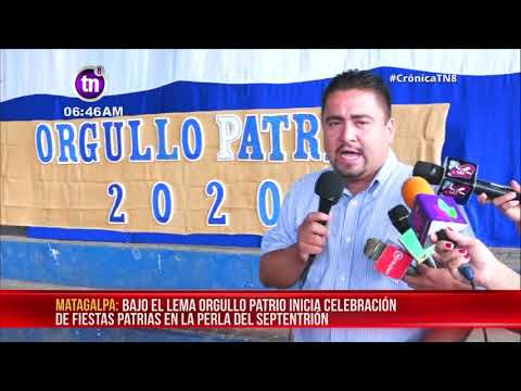 Realizan el lanzamiento de las Fiestas Patrias en Matagalpa - Nicaragua