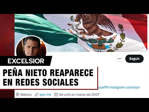 Enrique Peña Nieto reaparece en redes sociales con mensaje a Claudia Sheinbaum