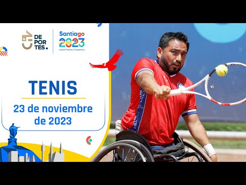 VA POR EL ORO Francisco Cayulef brilló en la semi final de tenis en silla de ruedas - Santiago 2023