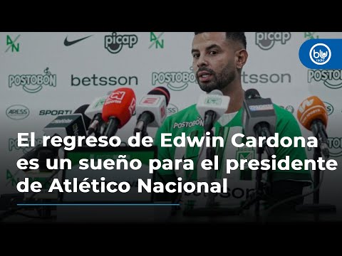 Edwin Cardona fue presentado oficialmente como nuevo jugador del Atlético Nacional