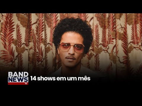 Bruno Mars traz 147 toneladas de equipamentos ao Brasil | BandNews TV