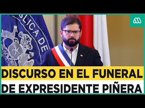 “Jamás se negó a dar un consejo”: Discurso del Presidente Boric en funeral del expte. Piñera