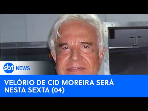 Corpo do jornalista Cid Moreira será velado no Rio | #SBTNewsnaTV (04/10/24)