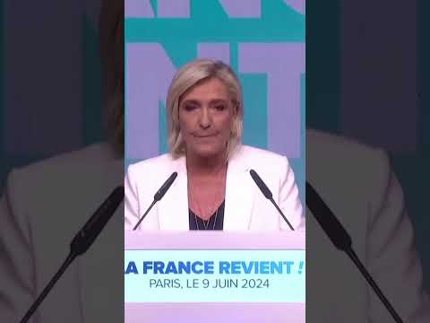 Le Pen, sobre las elecciones anticipadas en Francia: Estamos listos para ejercer el poder #shorts