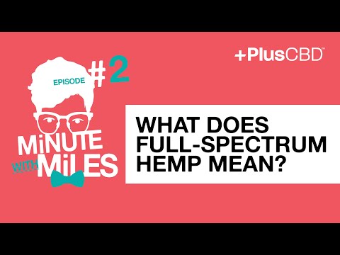What does Full-Spectrum hemp mean? | Minute with Miles Episode 3