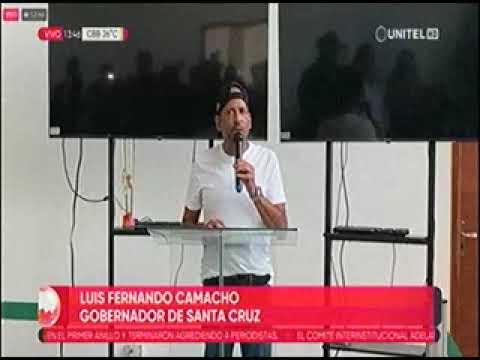 11112022 LUIS FERNANDO  CAMACHO EL  GOBERNADOR HABLA DE LA VIOLENCIA UNITEL