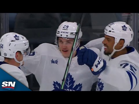 Maple Leafs Pontus Holmberg Snipes Top Shelf To Snap Goal Drought