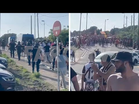 Piedras, insultos: lo que sufrieron los hinchas del Ceuta en Tarragona