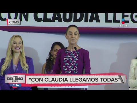 Sheinbaum encabeza el evento “Con Claudia Llegamos Todas”