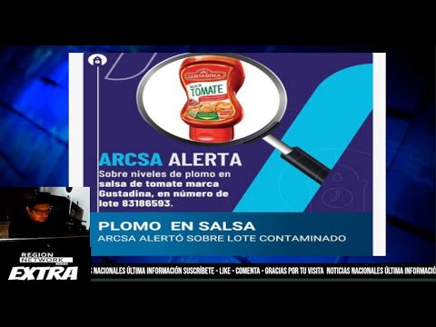 ¡ARCSA DETECTA NIVELES DE PLOMO EN UN LOTE DE SALSA DE TOMATE EN ECUADOR!