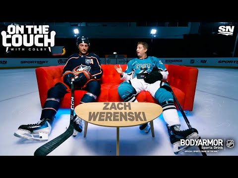 Zach Werenski Shows Off His Slick Wrist Shot | On The Couch With Colby