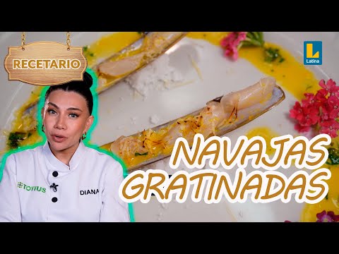 Aprende a preparar navajas con chimichurri y gratinadas de queso parmesano | EGCF: El Recetario ?