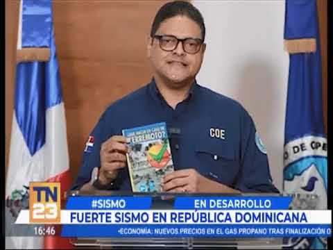 Fuerte sismo se registró en vivo en canal AN7 de República Dominicana