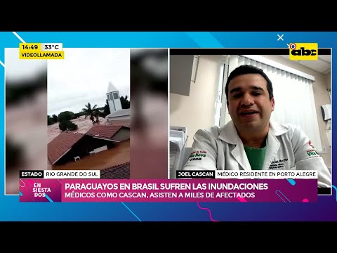 Inundaciones en el sur de Brasil: médico paraguayo asiste a varios afectados