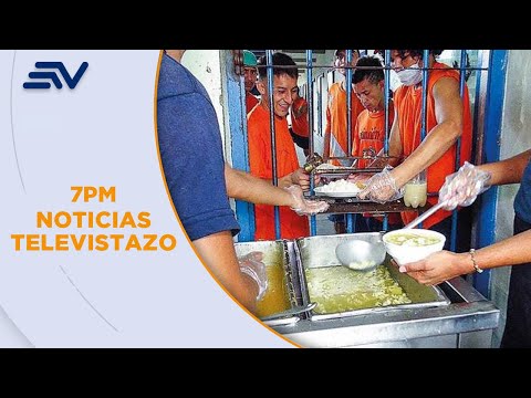 Primer día sin servicio de alimentación en 20 cárceles de Ecuador, familiares donan | Televistazo