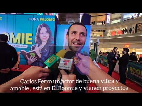 Carlos Ferro un actor de buena vibra y amable , está en El Roomie y vienen proyectos