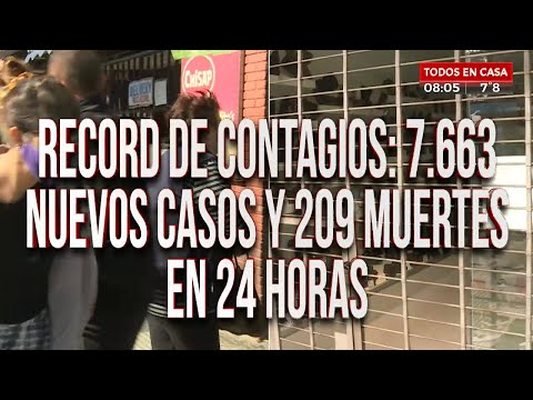 Nuevo récord de muertos por coronavirus en Argentina