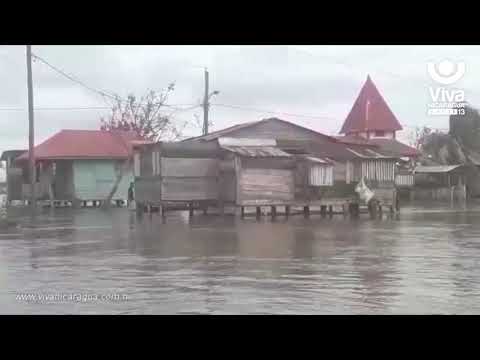 Caribe Norte: Desborde del Río Prinzapolka inunda Alamikamba