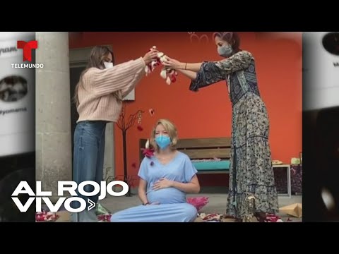 Fernanda Castillo y Erik Hayser celebran la llegada de su bebé | Al Rojo Vivo | Telemundo