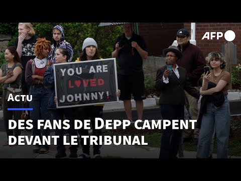 Johnny Depp vs. Amber Heard: des fans campent devant le tribunal | AFP