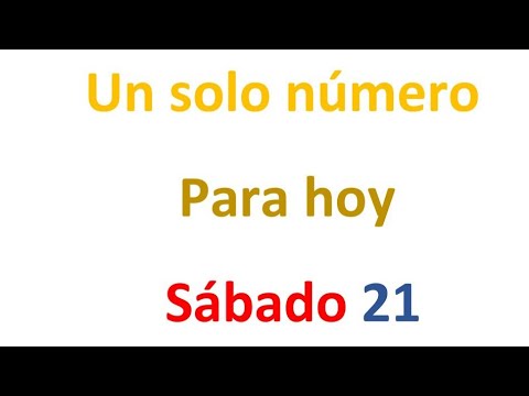 Un solo número para hoy Sábado 21 de septiembre, El campeón de los números