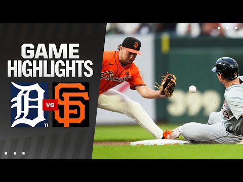 Tigers vs. Giants Game Highlights (8/9/24) | MLB Highlights