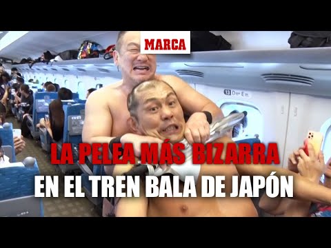 La pelea más bizarra: duelo de luchadores en el tren bala de Japón I MARCA
