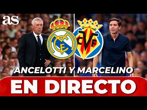 ANCELOTTI Y MARCELINO EN DIRECTO RUEDA DE PRENSA post REAL MADRID VILLARREAL