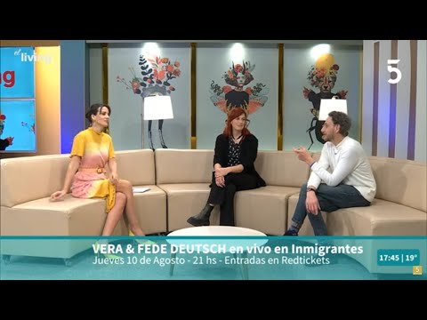 Vera y Fede Deutsch hablaron de la propuesta de música pop y electrónica en Inmigrantes | 10-08-2023