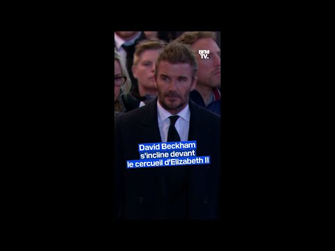 David Beckham s'incline devant le cercueil d'Elizabeth II