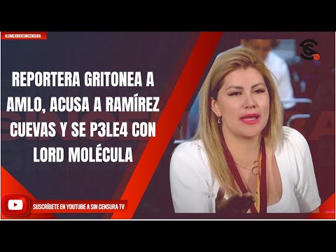 REPORTERA GRITONEA A AMLO, ACUSA A RAMÍREZ CUEVAS Y SE P3LE4 CON LORD MOLÉCULA