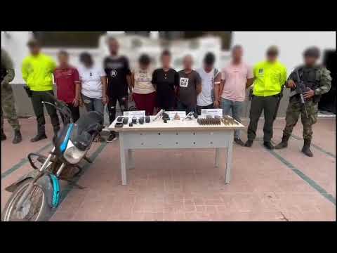 Tras operativos la Policía capturó a siete delincuente integrantes de las AUC en municipio El Plato