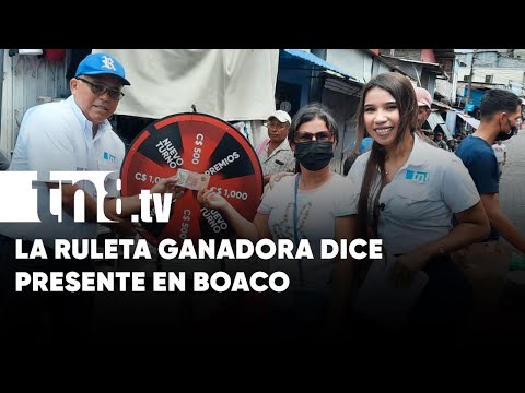 Llega la ruleta ganadora al mercado de Boaco a entregar muchísimos premios - Nicaragua