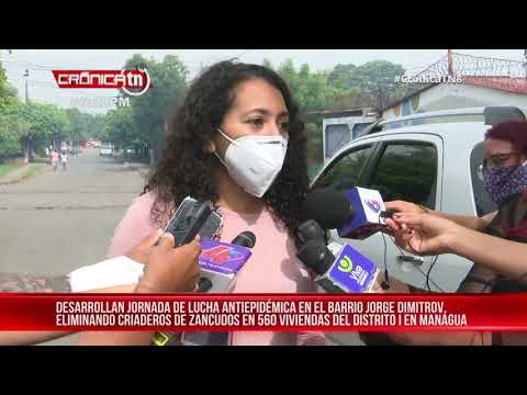Lucha antiepidémica se mantiene en el barrio Jorge Dimitrov, Managua – Nicaragua