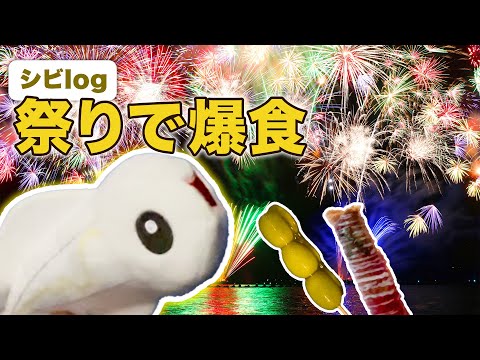 【シビシラスVlog】シビシラスがオモテ祭りに行って爆食する動画【ポケモンfit】