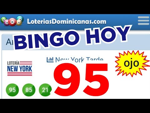 RESULTADOS de HOY..! (( 95 )) BINGO HOY..! Loteria NEW YORK TARDE/ Números reales 05 para hoy..!!