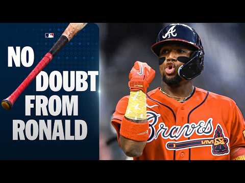 Ronald Acuña Jr.s home run celebrations will always be EPIC ‍ (Game-tying homer) | MLB 하이라이트