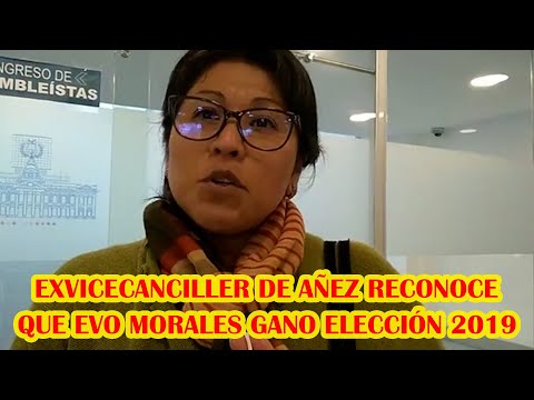 EVO MORALES SI GANO LAS ELECCIONES 2019 CON AMPLIA VENTAJA MENCIONÓ EXVICECANCILLER DE JEANINE AÑEZ.