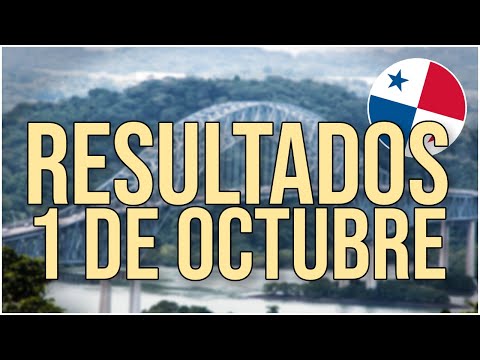 Resultados Lotería de Panamá Domingo 1 de Octubre 2023