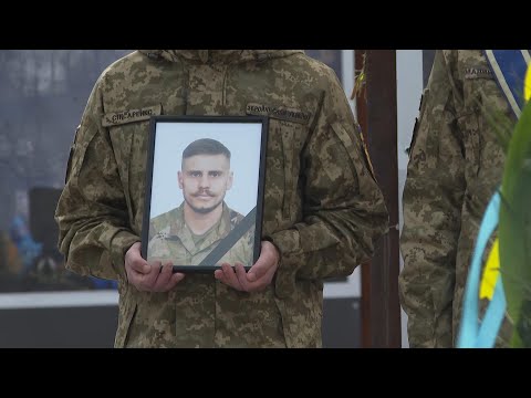 Farewell ceremony in Kyiv for Ukrainian soldier killed in action