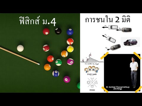 เรื่องการชนใน2มิติฟิสิกส์ม