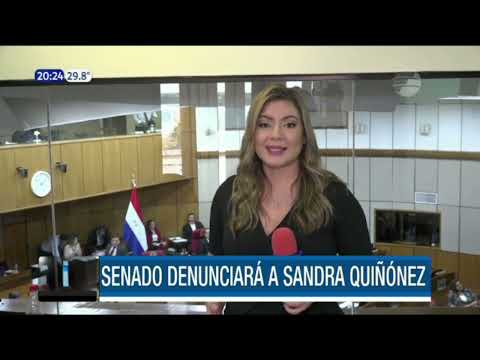 Senado denunciará penalmente a Sandra Quiñónez