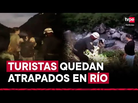 Arequipa: seis turistas quedan atrapados en río tras crecida de caudal