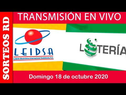 LEIDSA y Loteria Nacional en VIVO   / Domingo 18 de octubre 2020